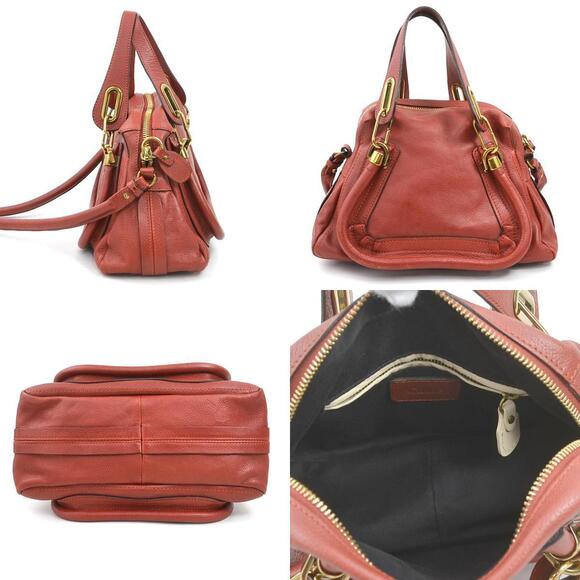 Chloe Handbags - Chloe Leather Shoulder Bag Red Paraty